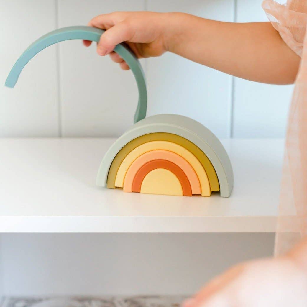 OB Designs - Silicone Rainbow Stacker | Blueberry