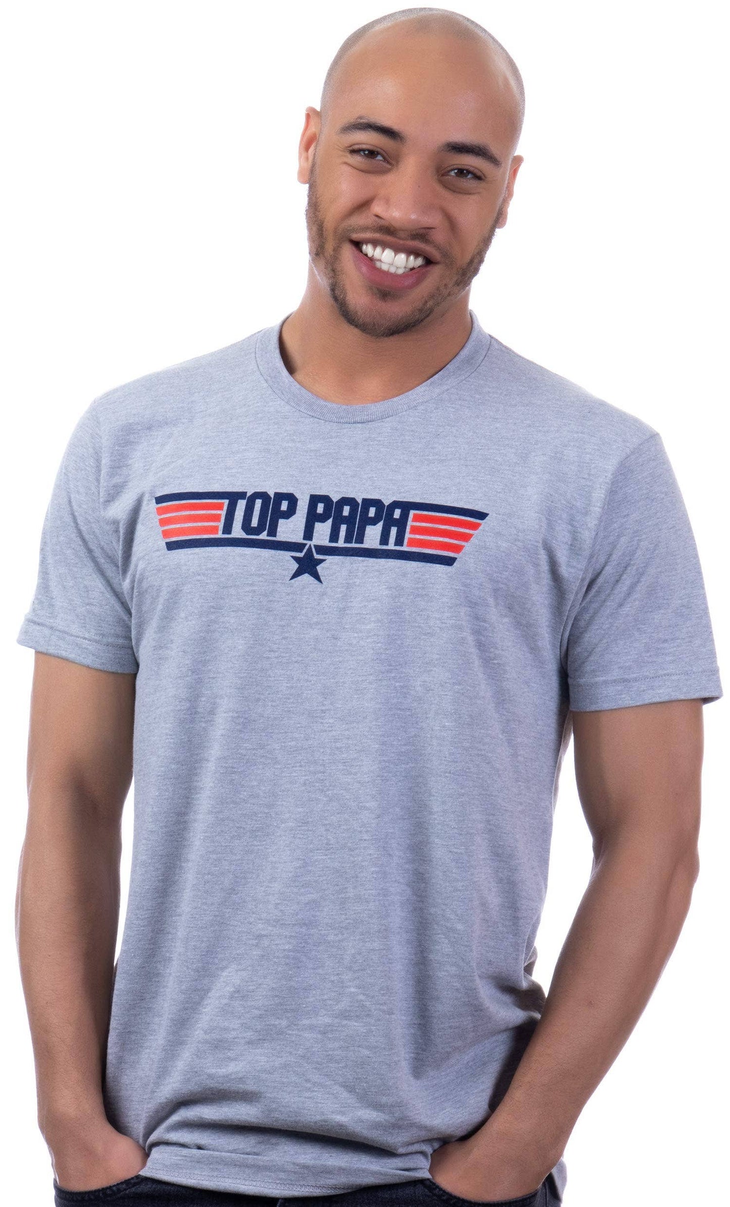 Ann Arbor Tees - Top Papa | Grandpa 1980s Military Inspired
