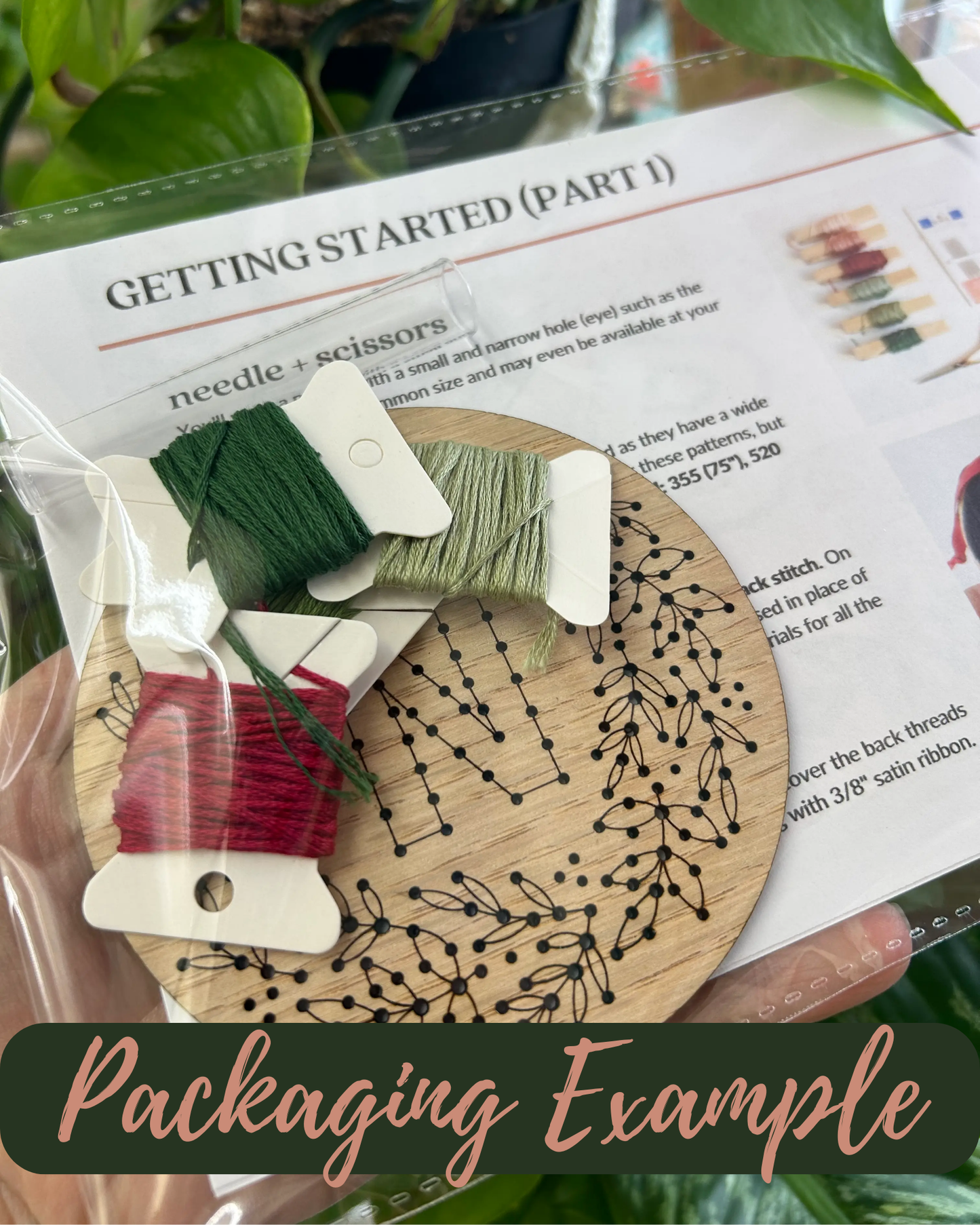 The HNB House - Floral Butterfly DIY Embroidery Kit