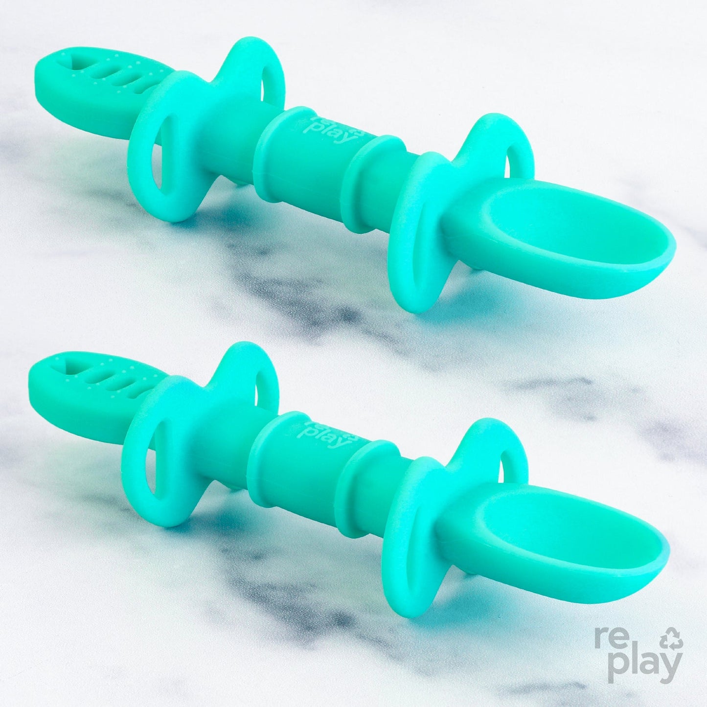 Re-Play: 2pk Silicone Dip 'n' ReDip Feeding Spoons
