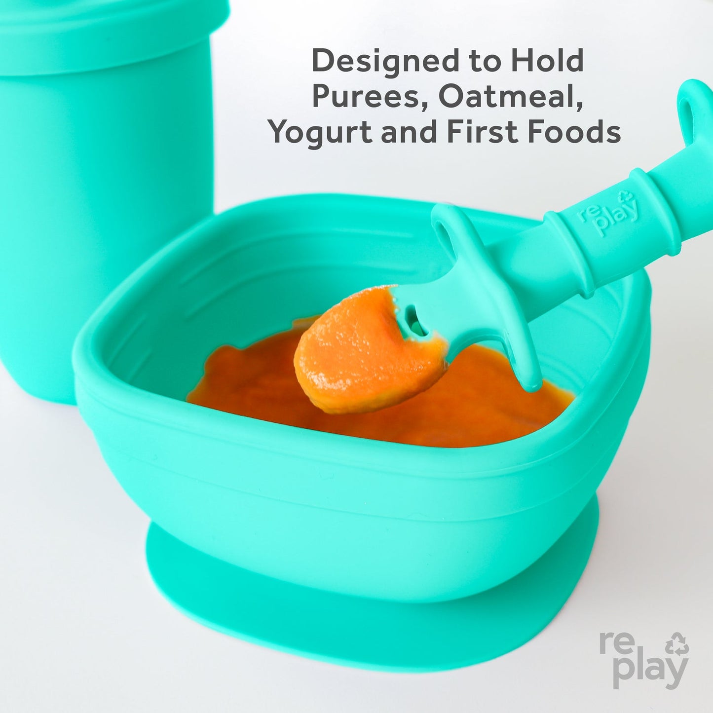 Re-Play: 2pk Silicone Dip 'n' ReDip Feeding Spoons