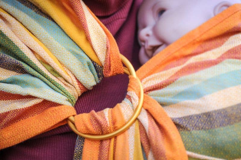Girasol - Ringsling Alegria Fusion de Oro, fairly produced, handwoven
