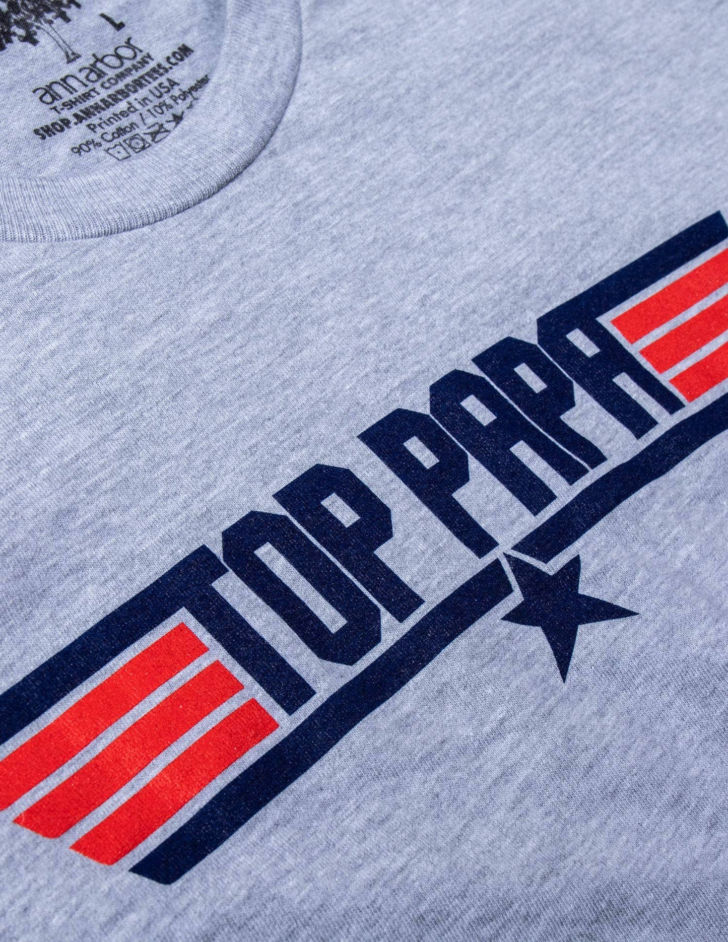 Ann Arbor Tees - Top Papa | Grandpa 1980s Military Inspired