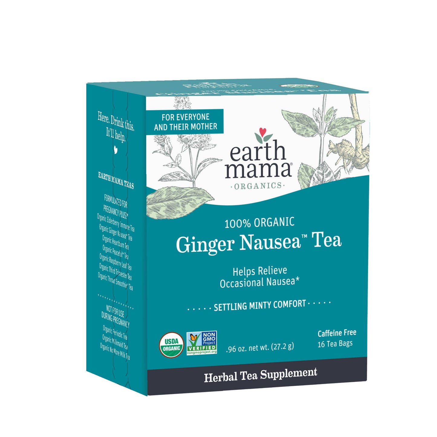 Earth Mama Organics - Organic Ginger Nausea Tea