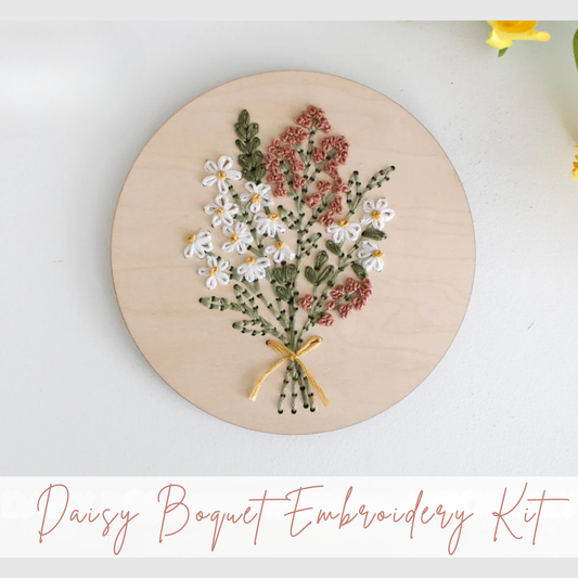 The HNB House - Daisy Boquet DIY Embroidery Kit