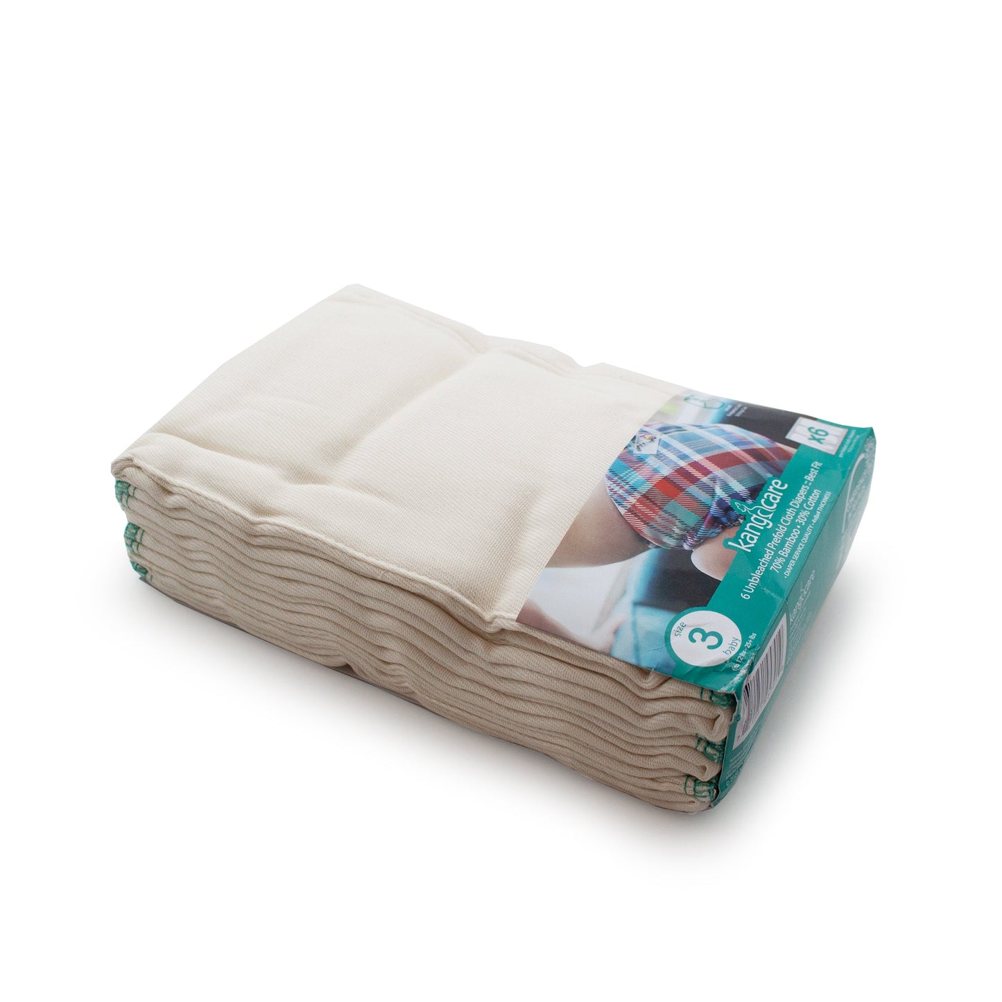 Kanga Care -Bamboo Prefold Cloth Diapers (6pk)