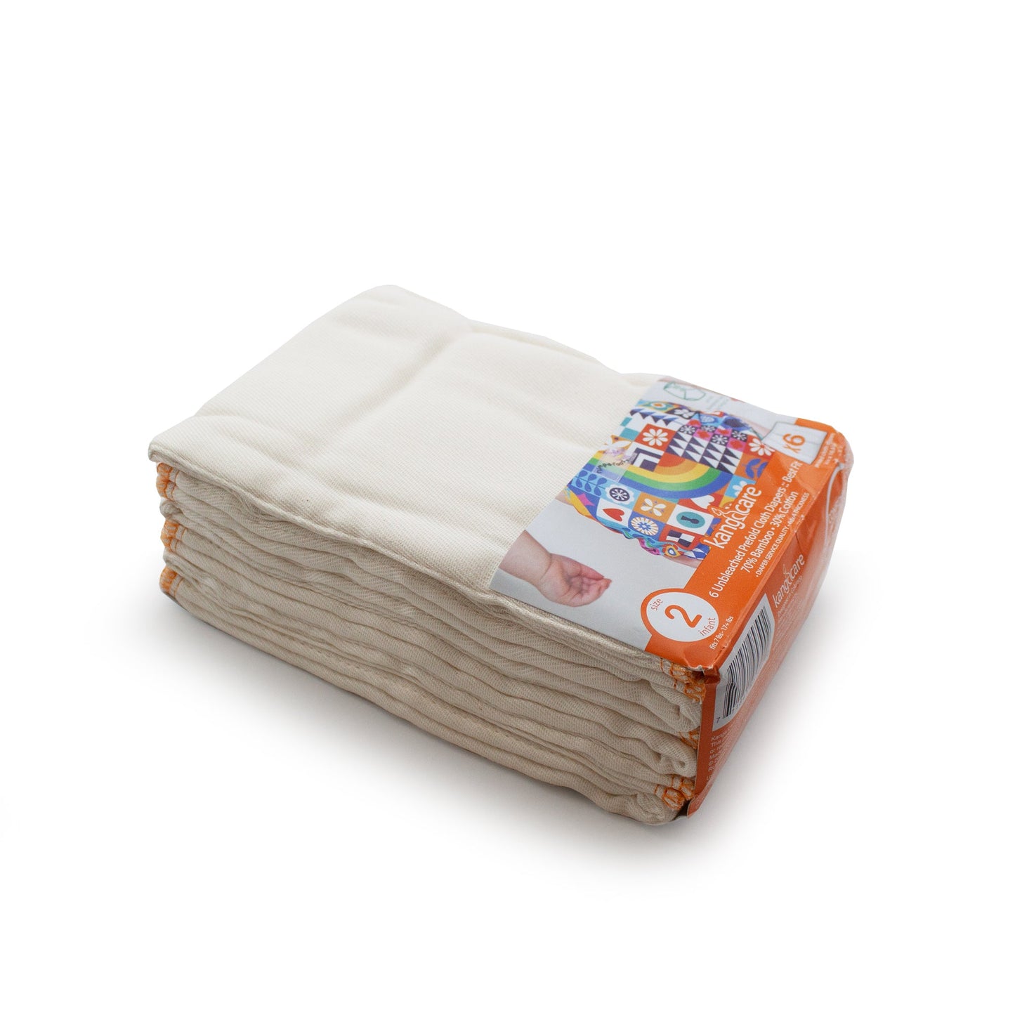 Kanga Care -Bamboo Prefold Cloth Diapers (6pk)