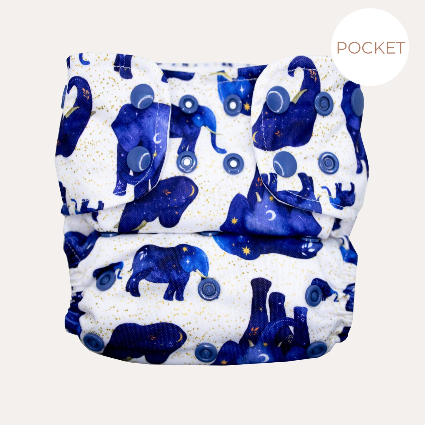 LIGHTHOUSE KIDS COMPANY - INDIGO DREAMS, POCKET CLOTH DIAPER