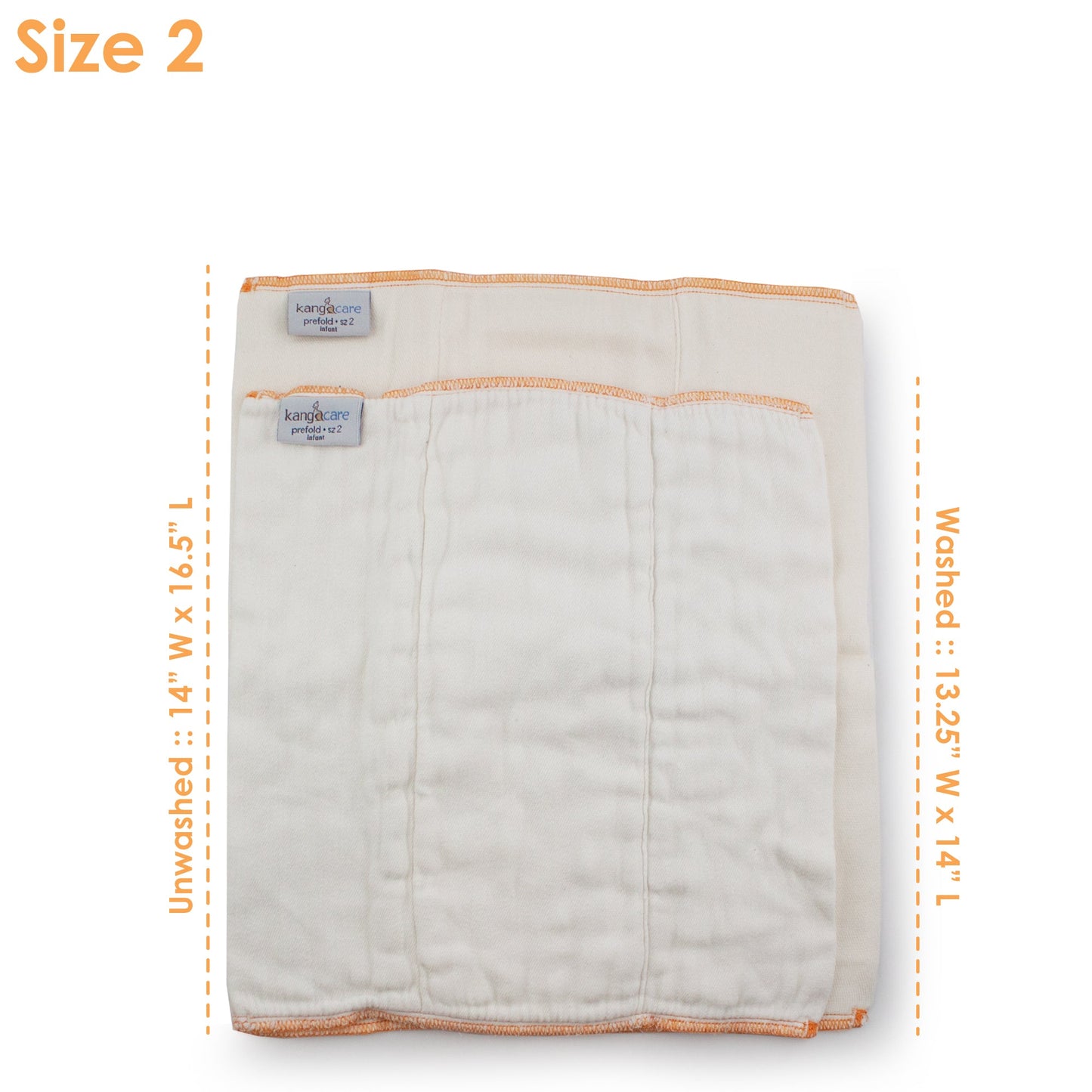 Kanga Care -Bamboo Prefold Cloth Diapers (6pk)