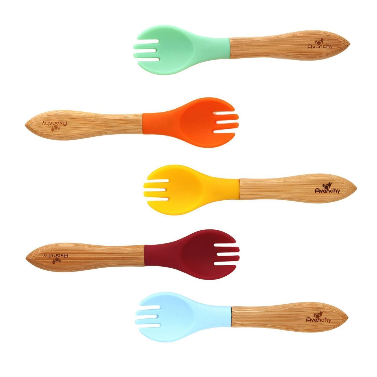 Avanchy Bamboo Baby Forks