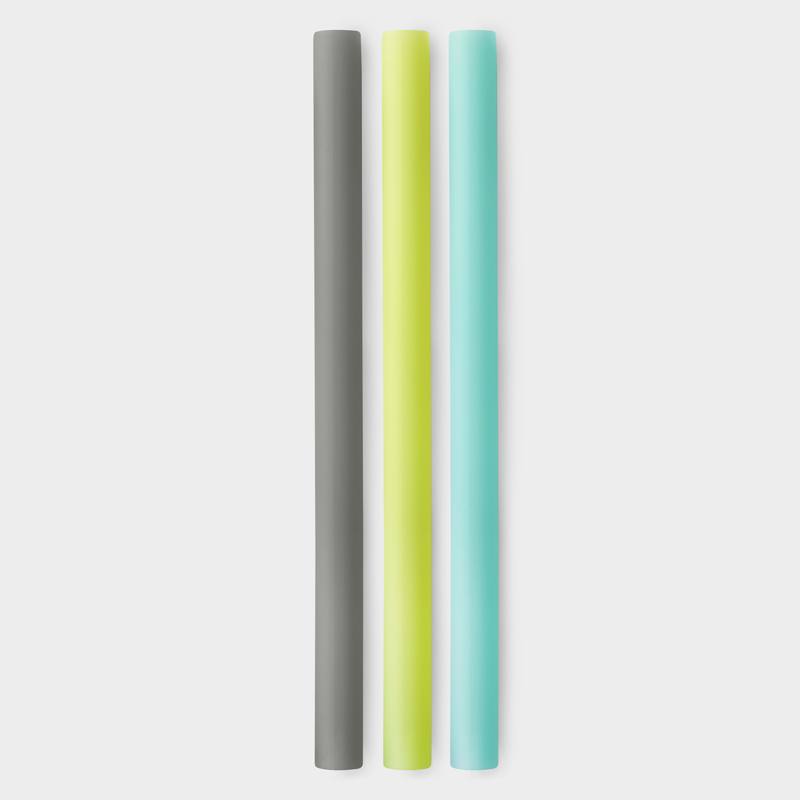 Gosili - EXTRA WIDE SILICONE STRAWS, 3PK