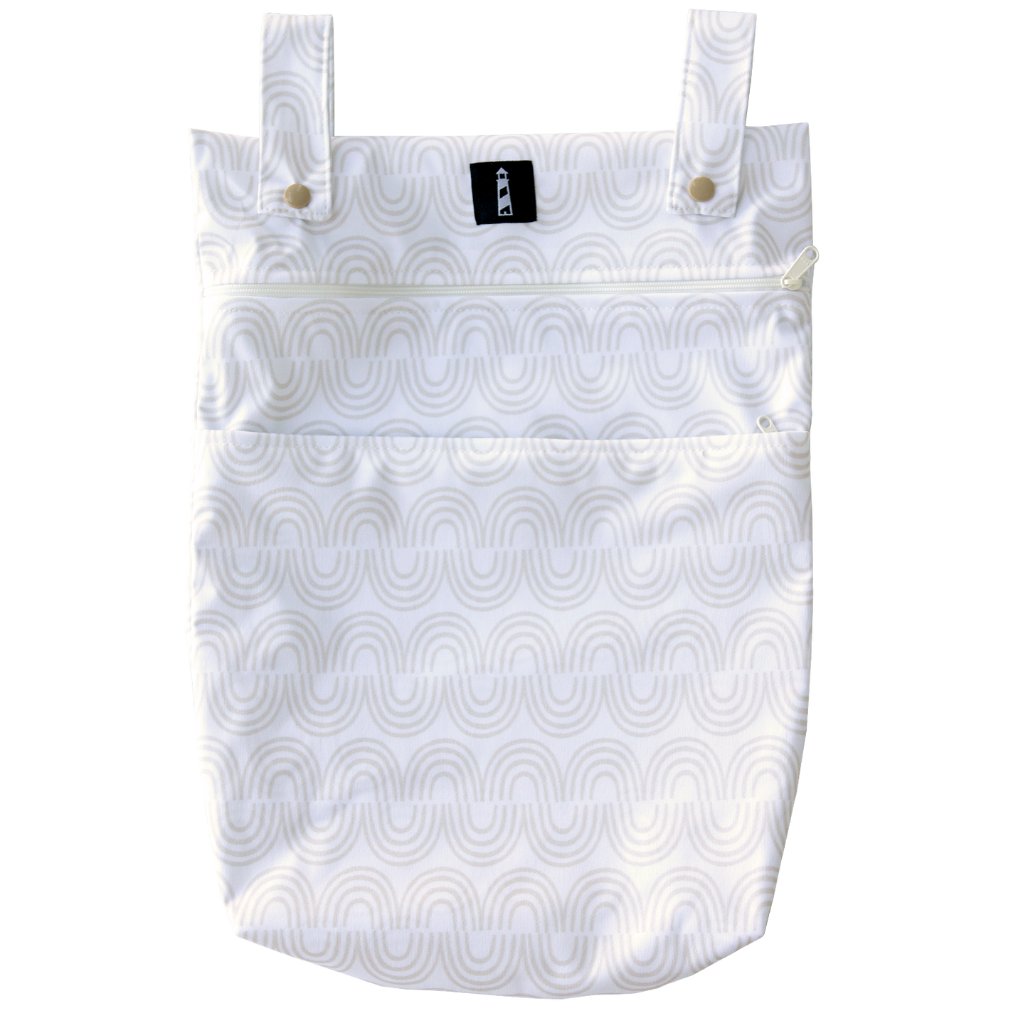 Lighthouse Kids Company- SIGNATURE™️ - DOUBLE POCKET WET BAG - NEUTRAL NATURE RAINBOW