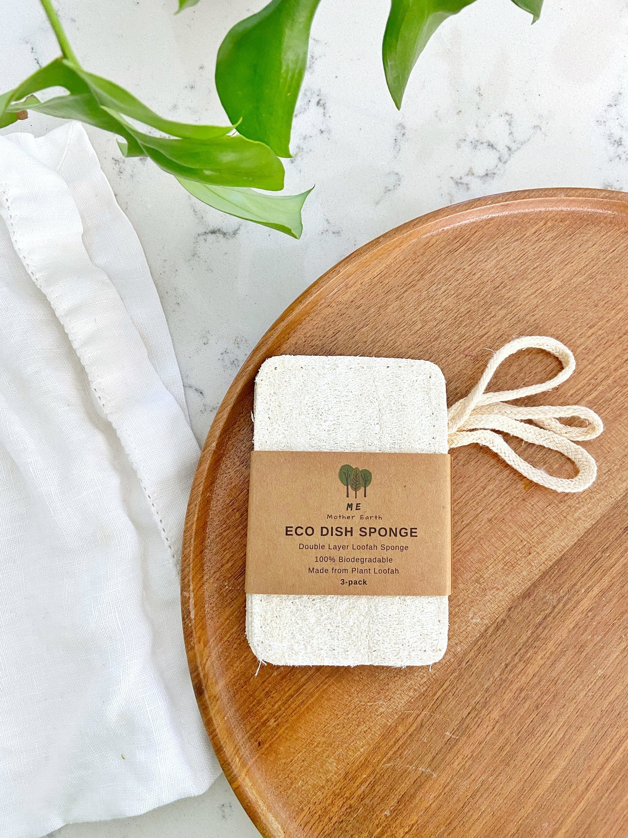 Me Mother Earth - Eco Dish Sponges: Double Layer 3-Pack