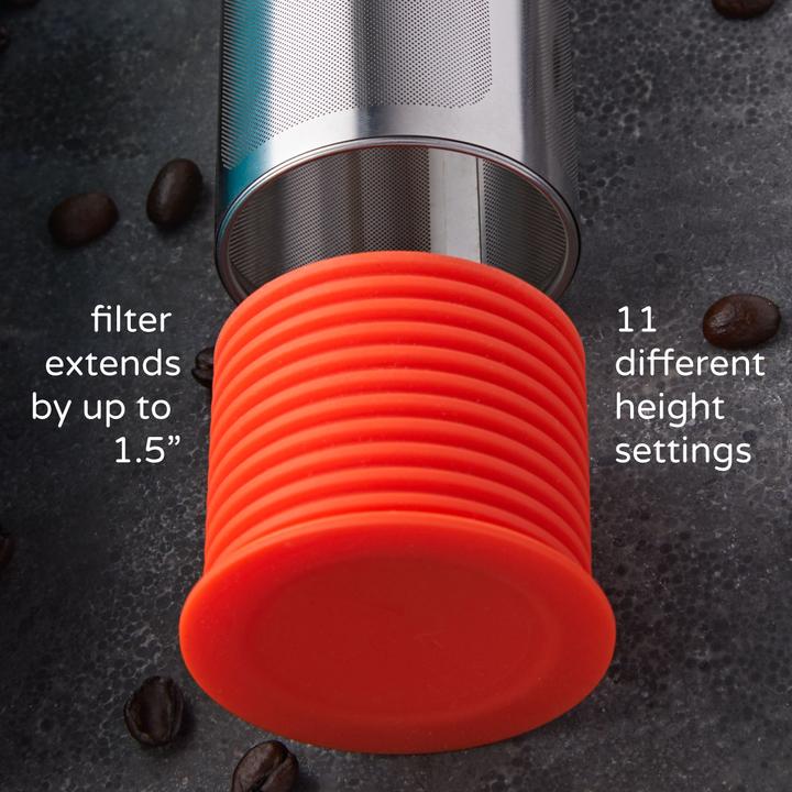 The Rumble Jar - Rumble Go: Portable Cold Brew Coffee Maker (filter only)