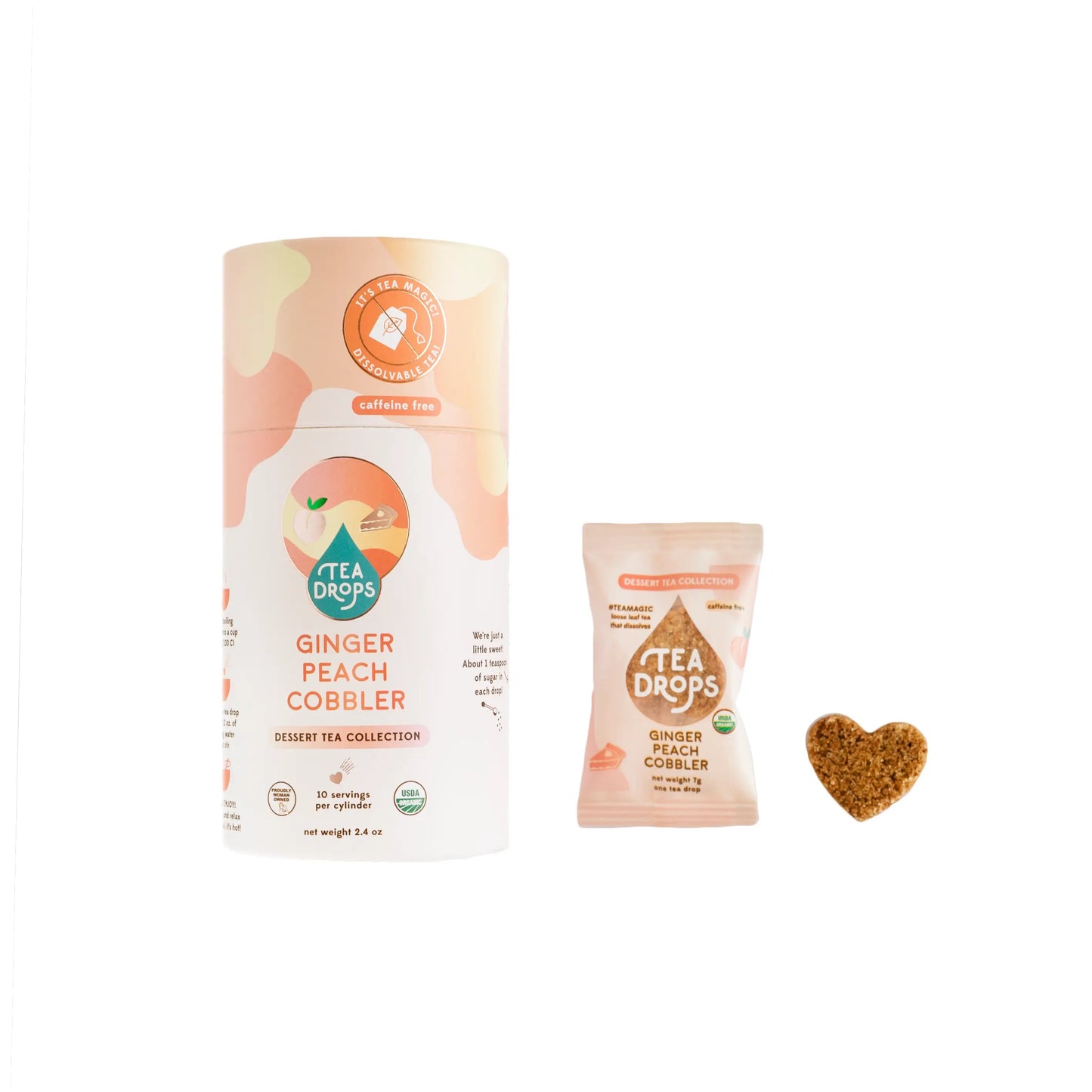 Tea Drops - Ginger Peach Cobbler