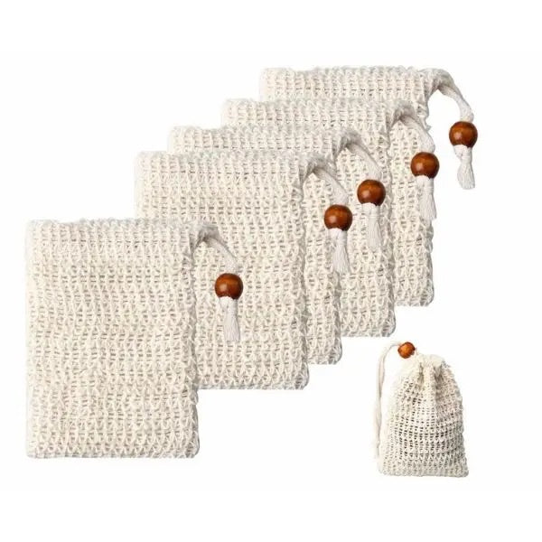 Jungle Culture - Sisal Soap Bag | Natural Fibre Mesh Soap Pouch Sack