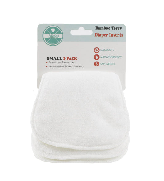 Luludew- Bamboo Terry Inserts (3 pack)