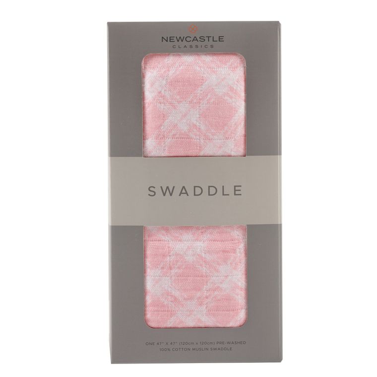 Newcastle Classics - Primrose Pink Plaid Swaddle