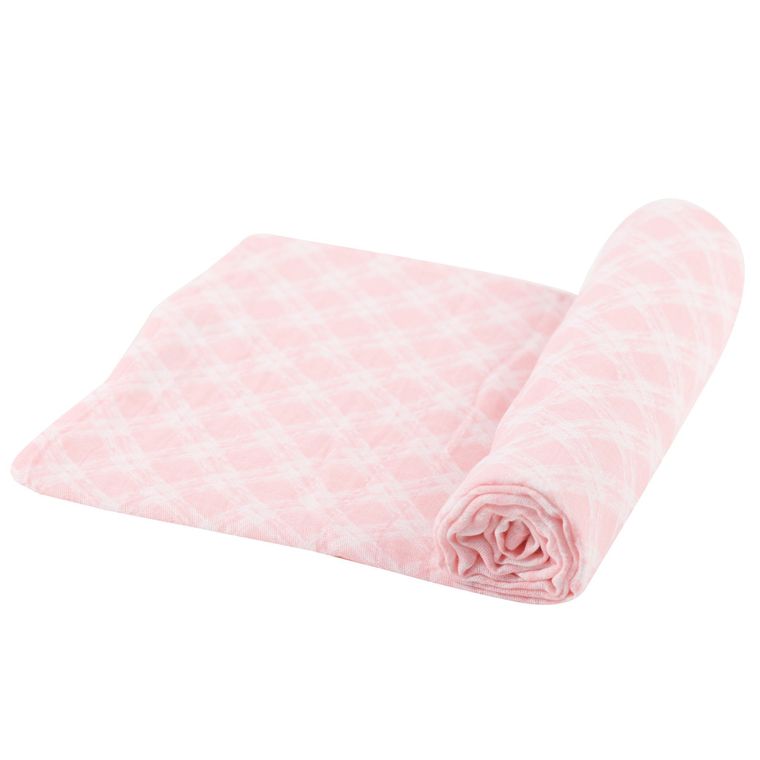 Newcastle Classics - Primrose Pink Plaid Swaddle