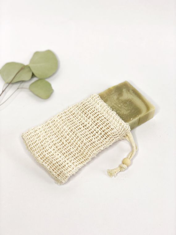 Biodegradable Natural Sisal Soap Saver Pouch | Eco Friendly | Zero Waste | Vegan | Plastic Free