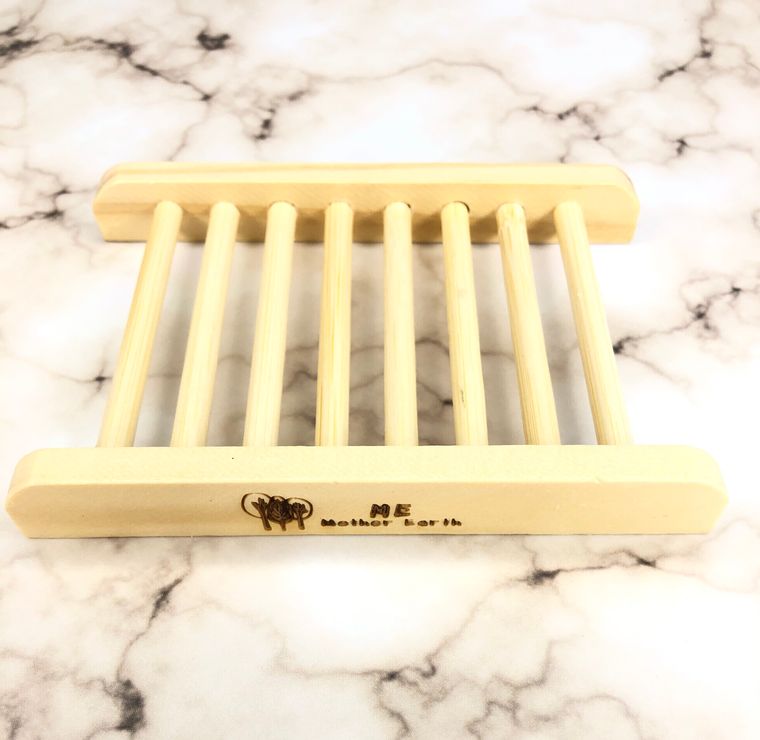 Natural Wide Slat Bamboo Soap Dish Zero Waste | Eco Friendly