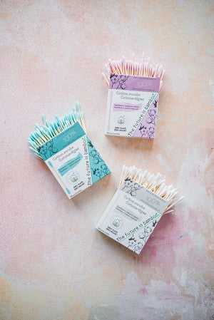 THE FUTURE IS BAMBOO - BAMBOO COTTON SWABS, 100% BIODEGRADABLE