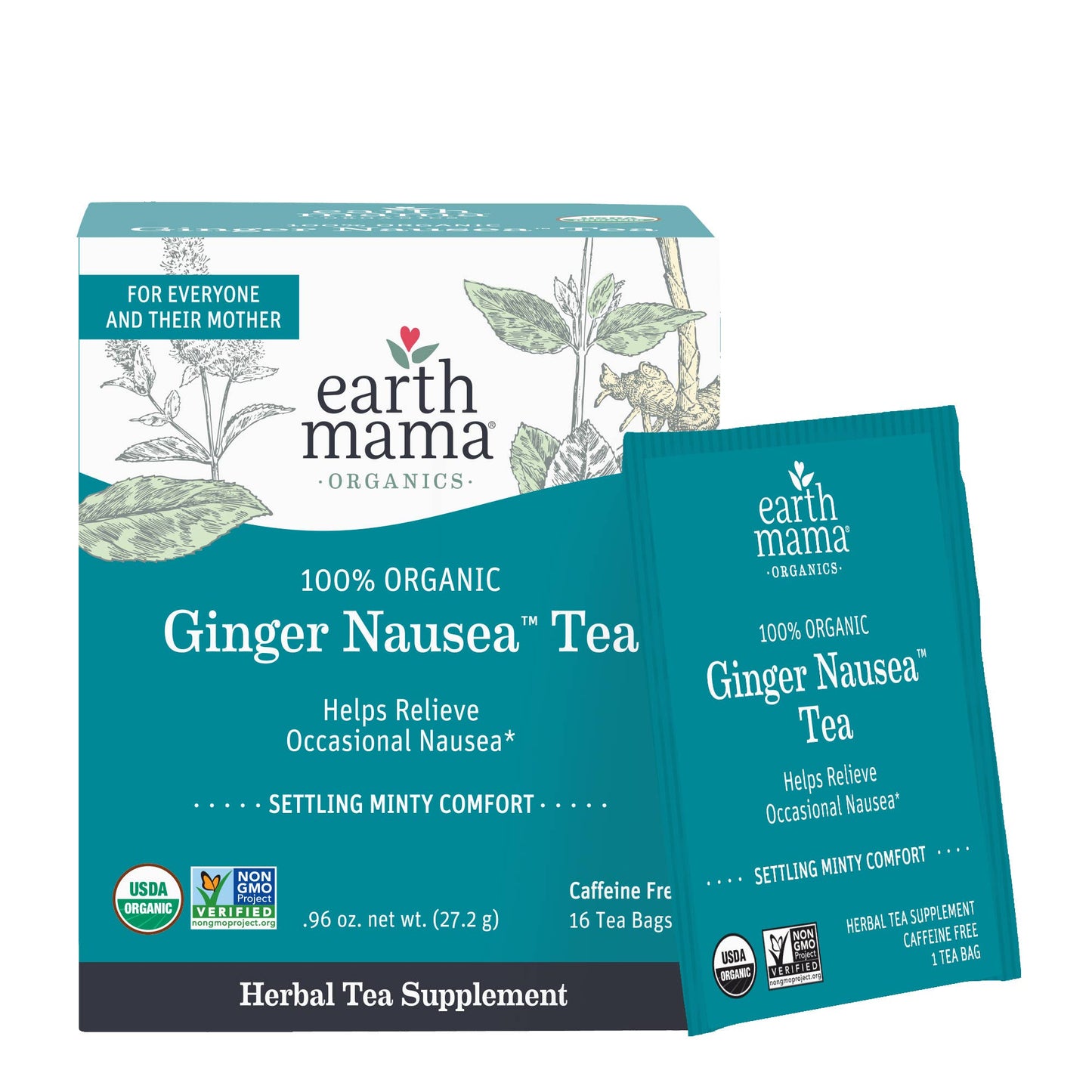 Earth Mama Organics - Organic Ginger Nausea Tea