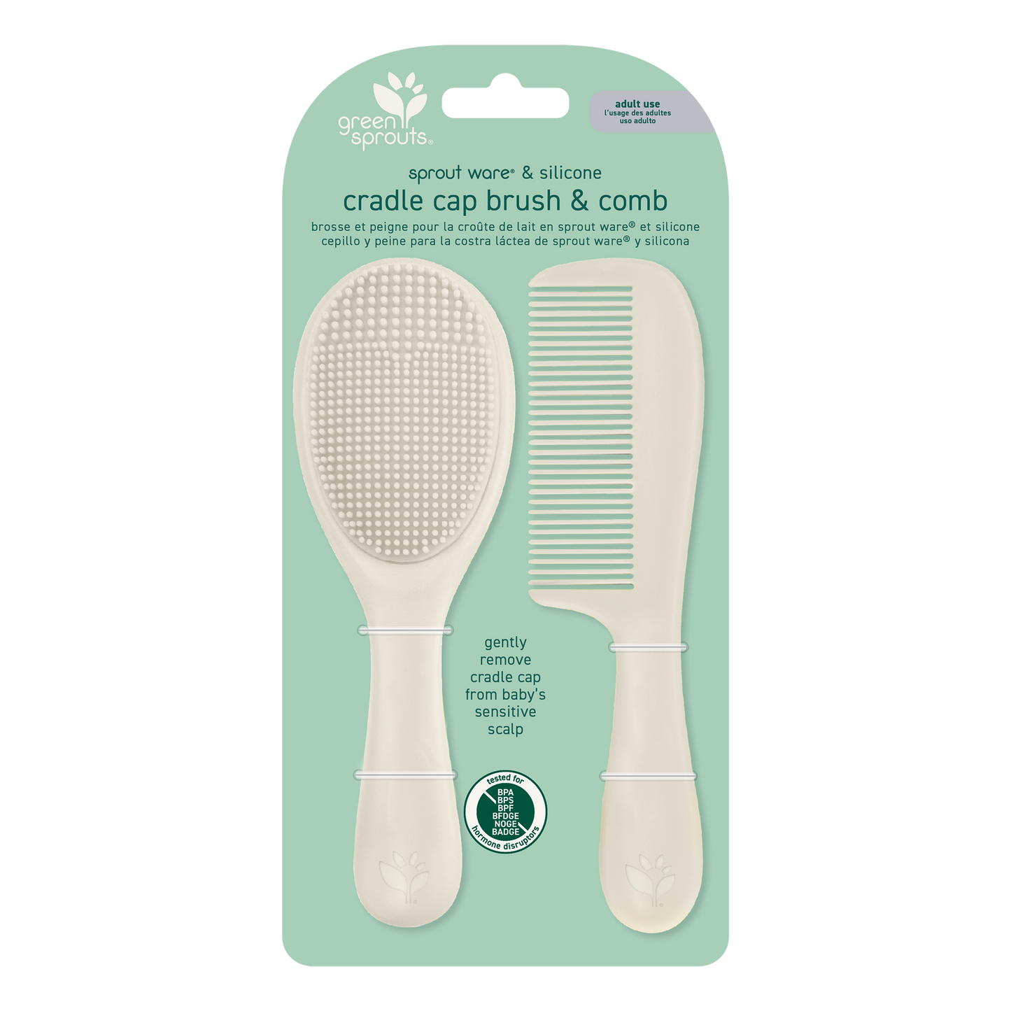 Green Sprouts - Sprout Ware Cradle Cap Brush & Comb