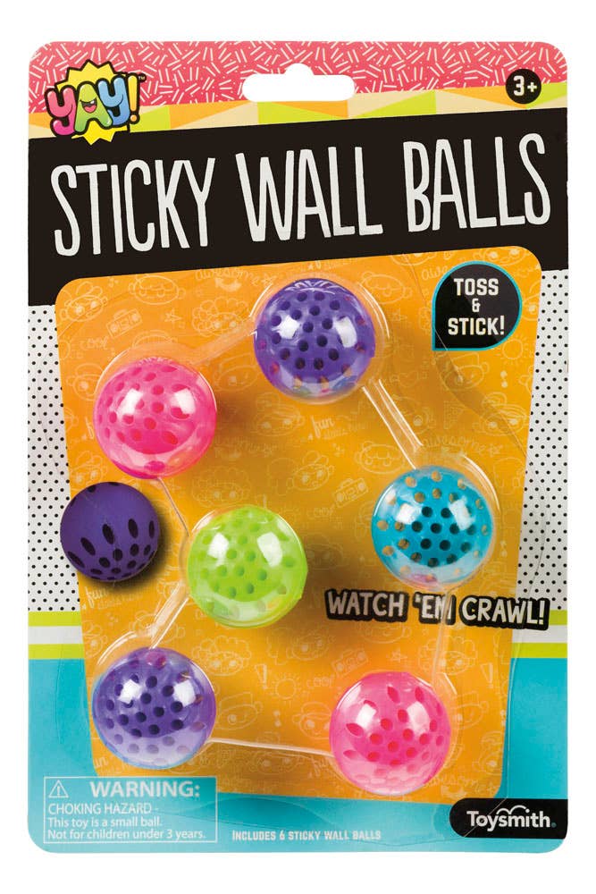 Toysmith - Yay! Sticky Wall Balls