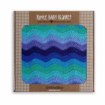 O.B. Designs - Baby Ripple Blanket, Sky
