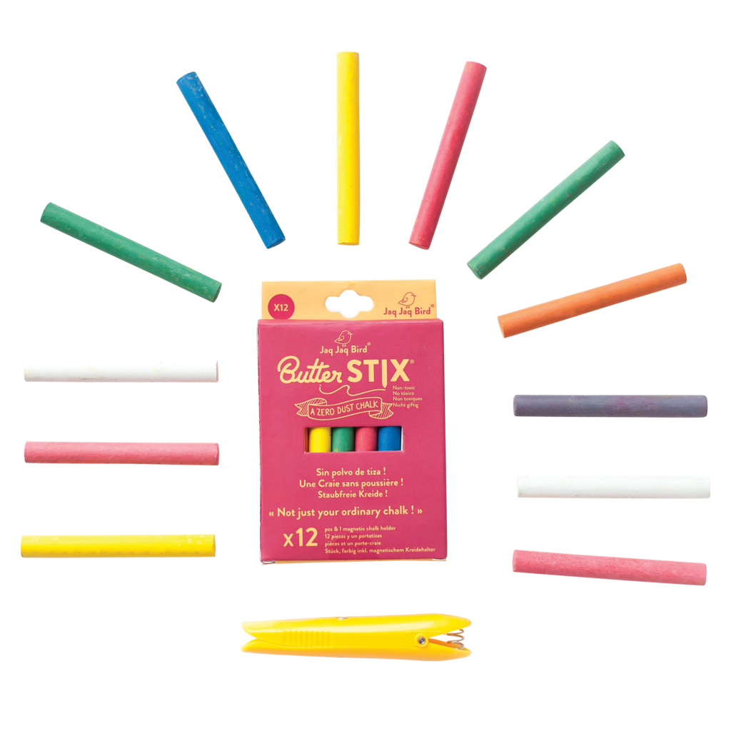 Jaq Jaq Bird - BUTTERSTIX® 12PK ASSORTED COLORS + HOLDER