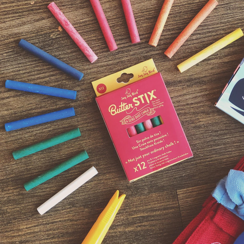 Jaq Jaq Bird - BUTTERSTIX® 12PK ASSORTED COLORS + HOLDER