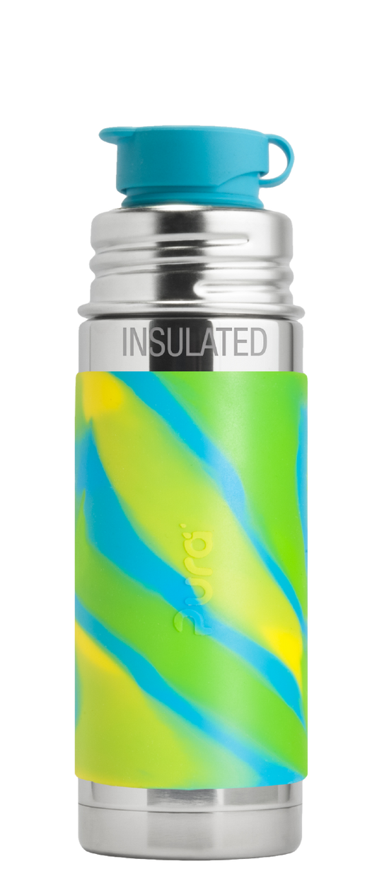 Pura - Aqua Swirl Insulated 9oz Mini Sport Bottle