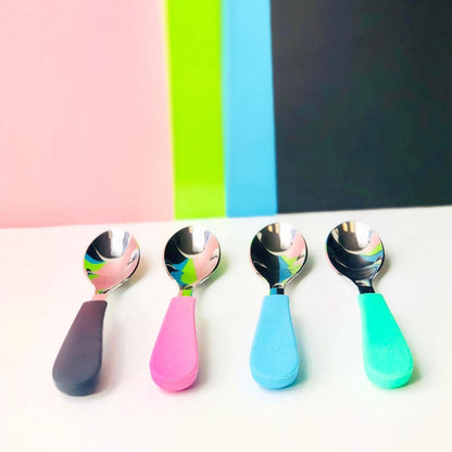 Avanchy - Stainless Steel Baby Spoons, 2 Pack (older baby)