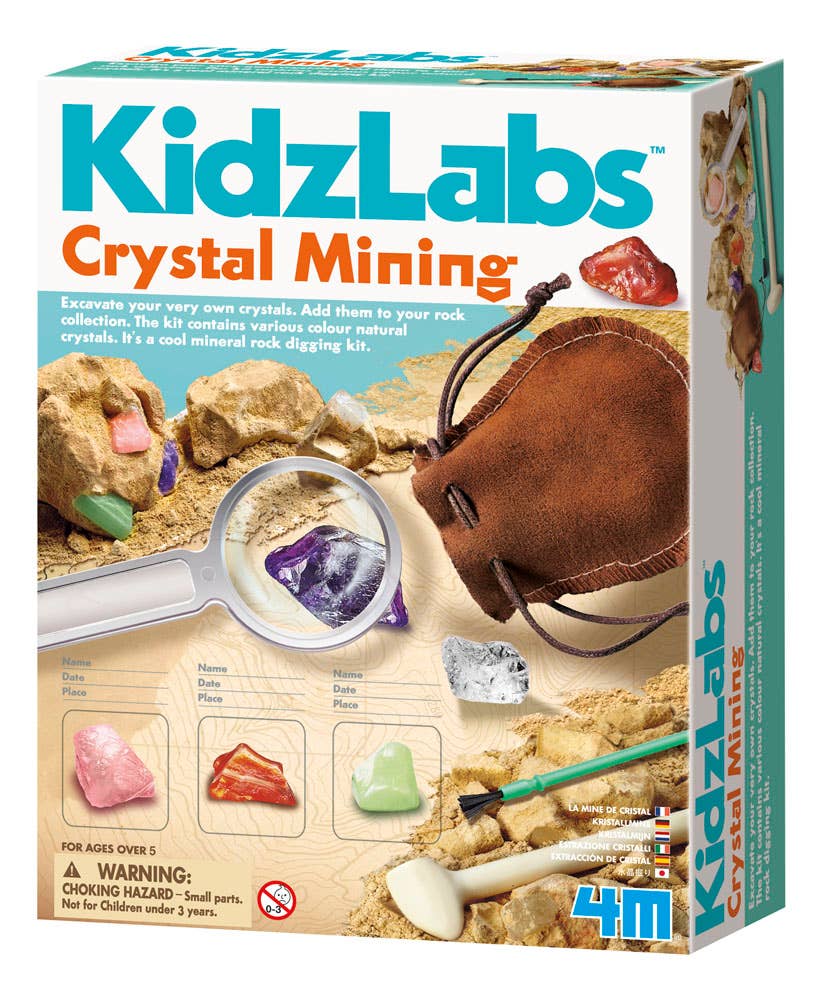 Toysmith - 4M Crystal Mining STEM Science Kit