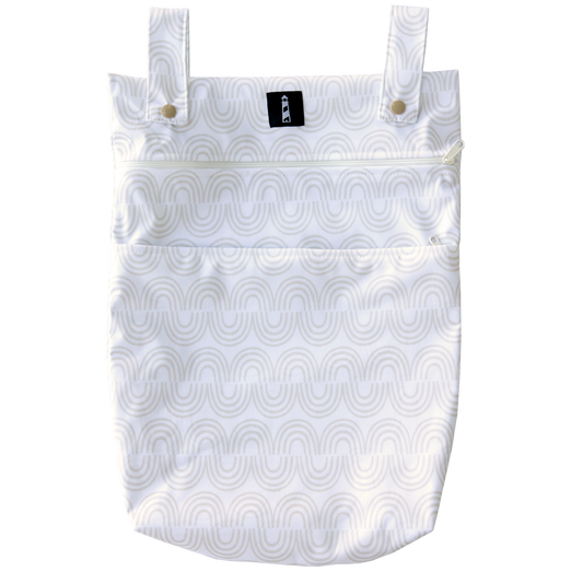 Lighthouse Kids Company- SIGNATURE™️ - DOUBLE POCKET WET BAG - NEUTRAL NATURE RAINBOW