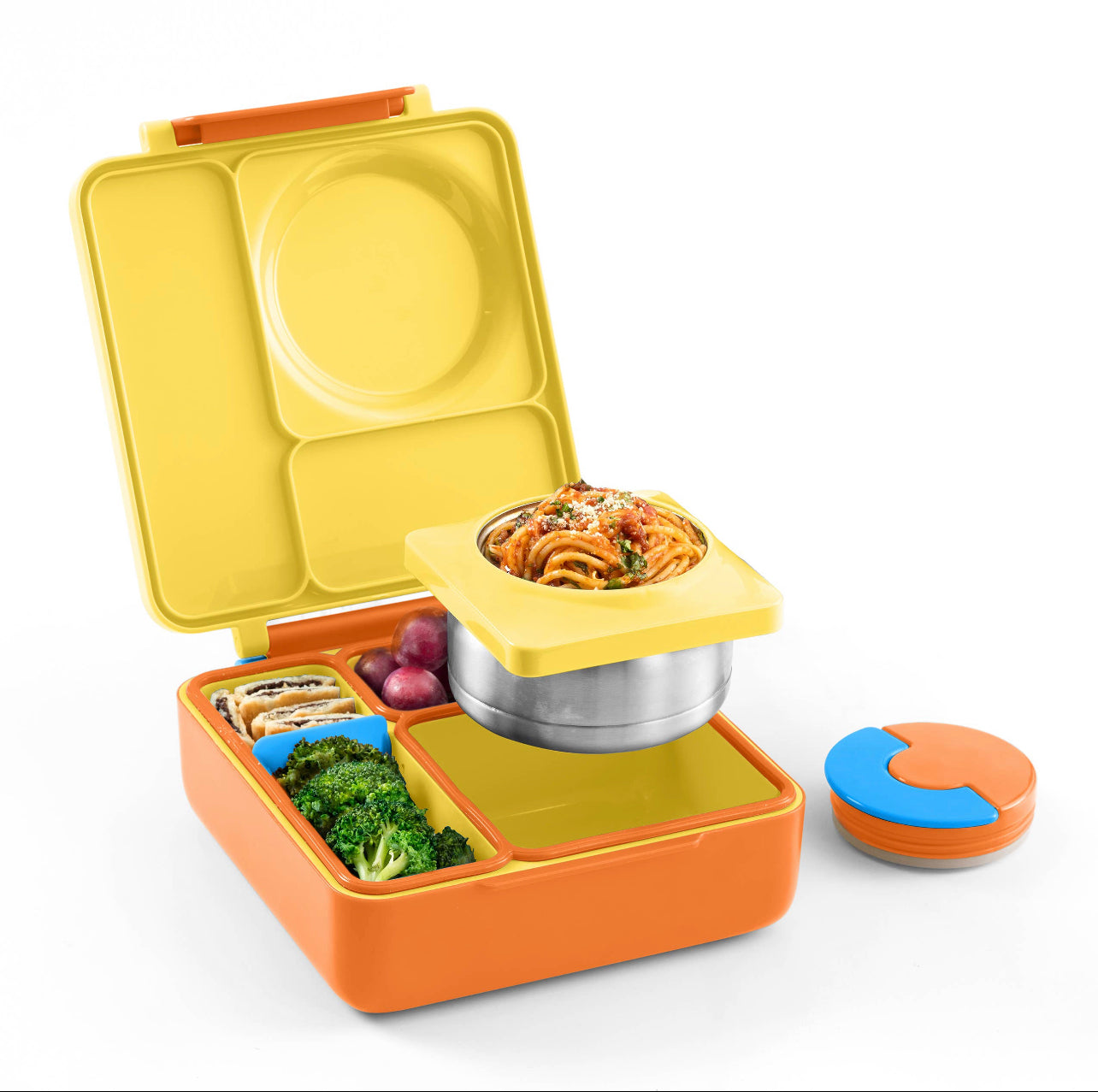 Stainless Steel 3-in-1 Bento Lunch Box with Pod Insert - Holds 6