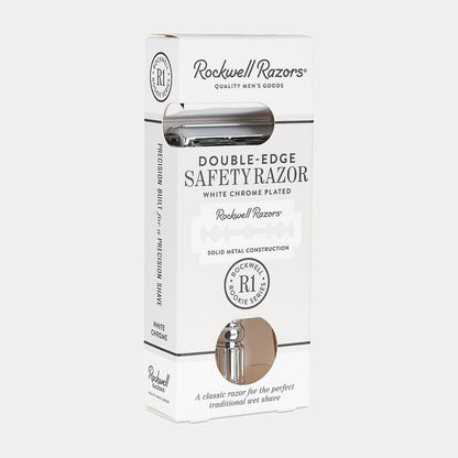 Rockwell R1 - Double Edge Safety Razor in White Chrome