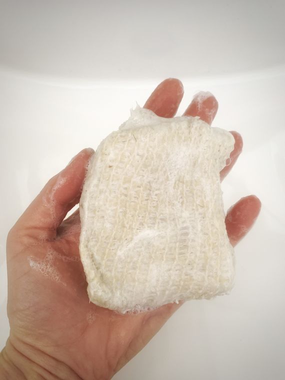 Biodegradable Natural Sisal Soap Saver Pouch | Eco Friendly | Zero Waste | Vegan | Plastic Free