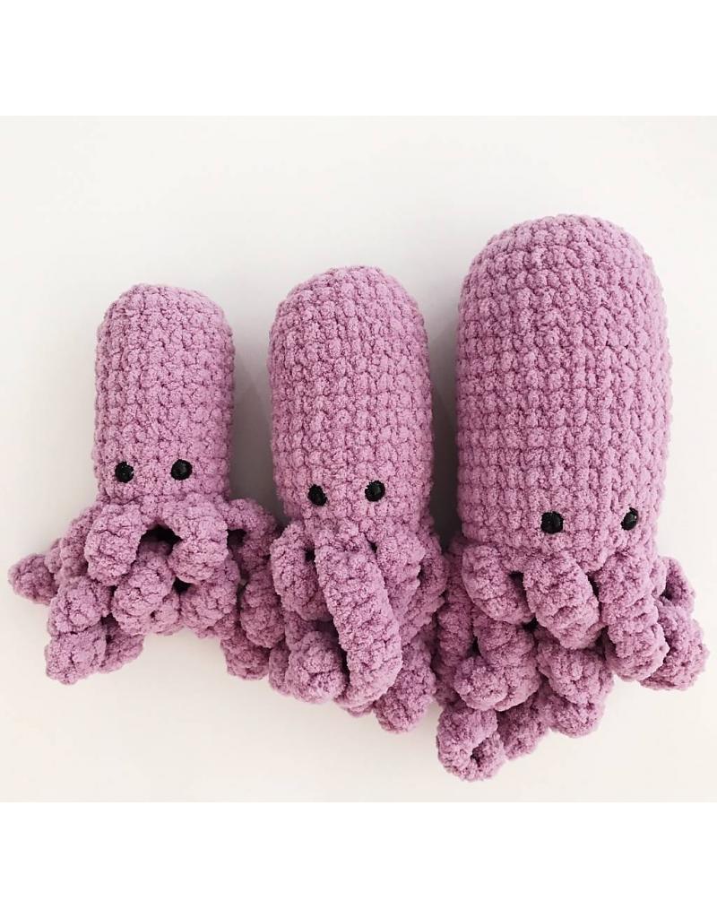 Lewie & Berg - Crochet Octopus stuffie, Purple